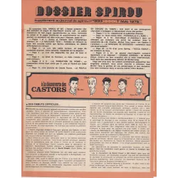 Dossier Spirou (1933) - A la découverte des Castors