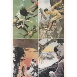 Bob Morane - Planche de 4 cartes postales