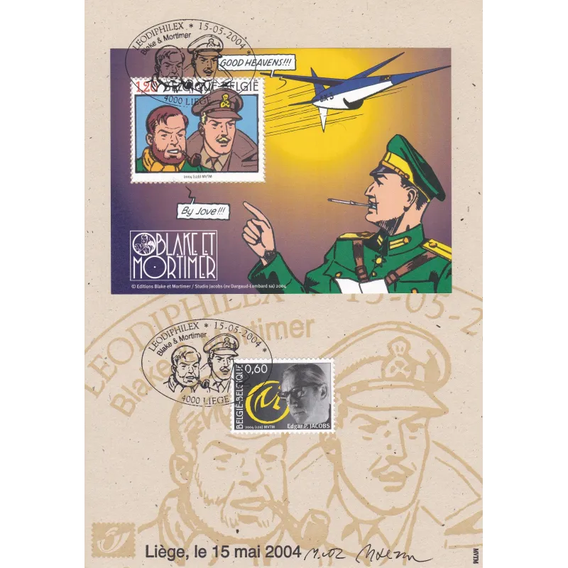 Blake et Mortimer (HS) - Plaquette timbrée