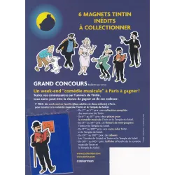 Tintin - 6 magnets - Tintin et Milou