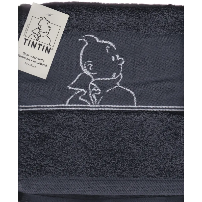 Tintin (HS) - Essuie de bain et gant de toilette