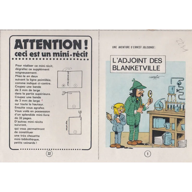 Mini-récits (6) - Une aventure d'Ernest Jolisonge - L'adjoint des Blanketville