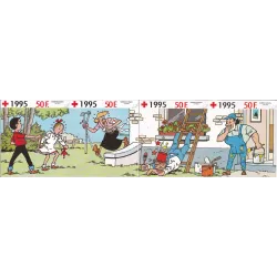 Bob et Bobette 1995 - Autocollant Croix rouge