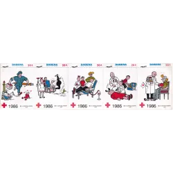 Bob et Bobette 1986 - Autocollant Croix rouge