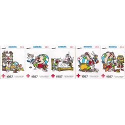 Astérix 1987 - Autocollant Croix rouge