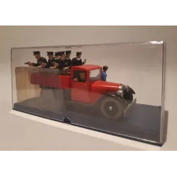 En voiture Tintin (25) - Les 7 boules de cristal - Le taxi bleu Ford