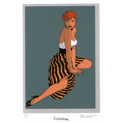 Pin Up - Bettie à la jupe rayée