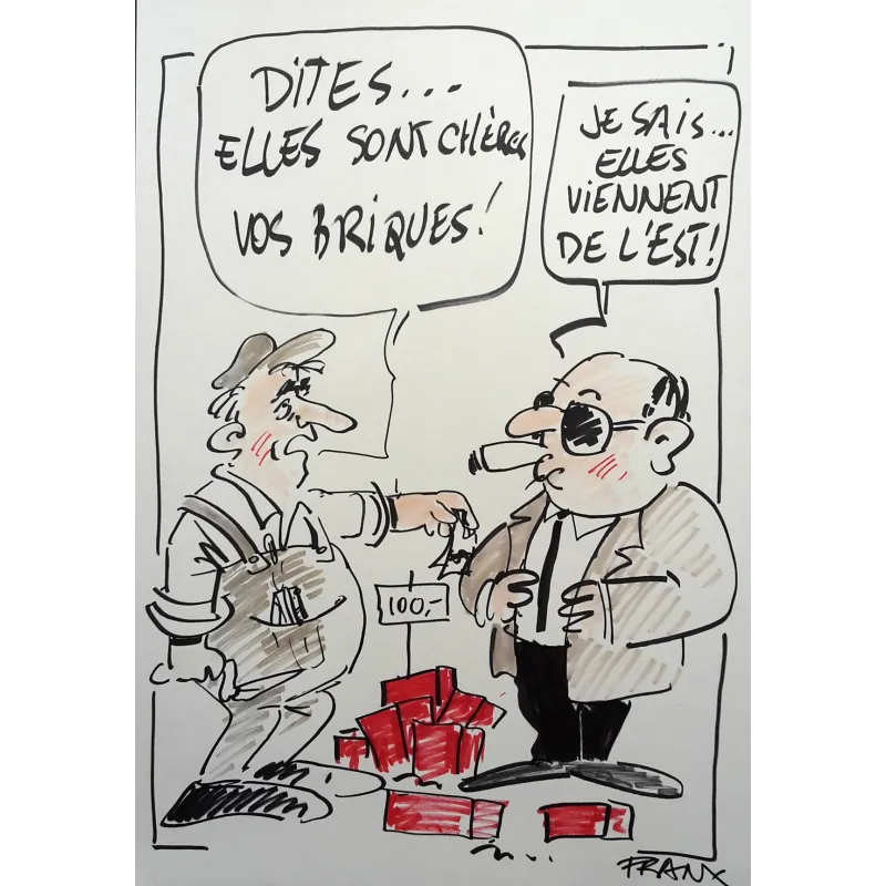 Dessin original de presse