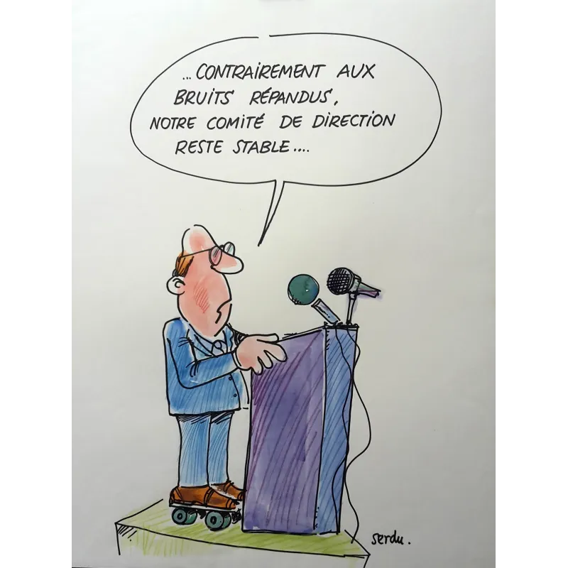Dessin original de presse