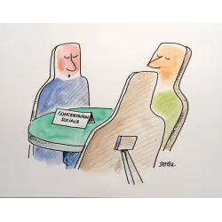 Dessin original de presse