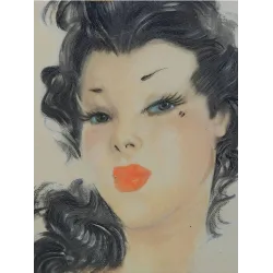 Nude Contemporary of Domergue - Eugène Leliepvre