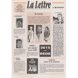La lettre de Dargaud (18) - Rosinski - Disparition de Mitacq