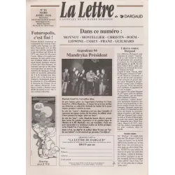 La lettre de Dargaud (16) - Moynot - Montellier - Christin -Boëm - Lidwine - Cosey .....