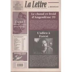 La lettre de Dargaud (46) - Adieu Forest - Le chaud et le froid d'Angoulême 99