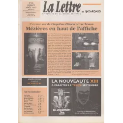 La lettre de Dargaud (36) - Mézière en haut de l'affiche