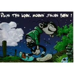 Gaston Lagaffe - PLus tu es loin