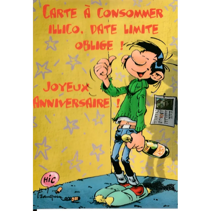 Gaston Lagaffe - Carte à consommer illico