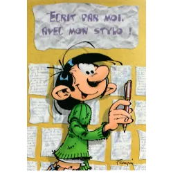 Gaston Lagaffe - Ecrit par moi avec mon stylo