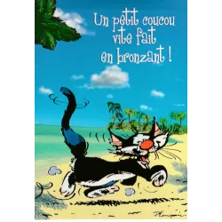 Gaston Lagaffe - Coucou en bronzant