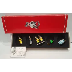 Tintin (HS) - Le lotus bleu (Pixi) - 6 figurines