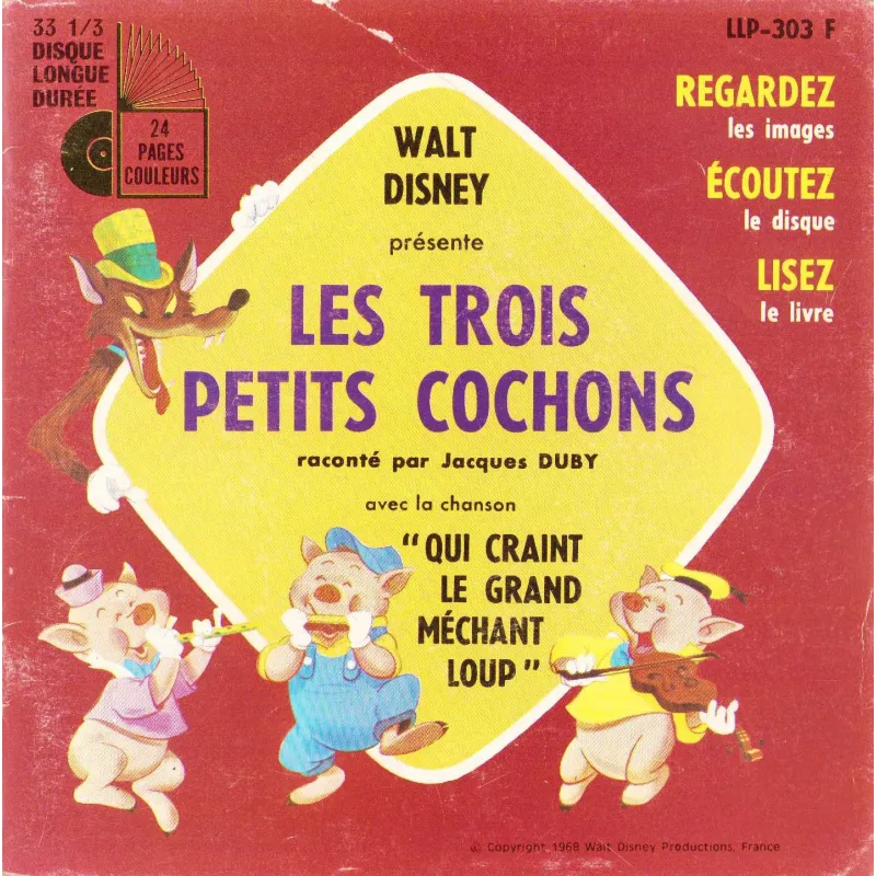 Les trois petits cochons (33T) - Les trois petits cochons