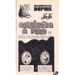 Découvertes Dupuis (1870) - L'astéroïde à Polo