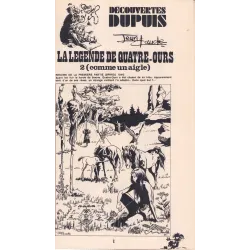 Découvertes Dupuis (1948) - La légende de quatre ours (2) - Comme un aigle