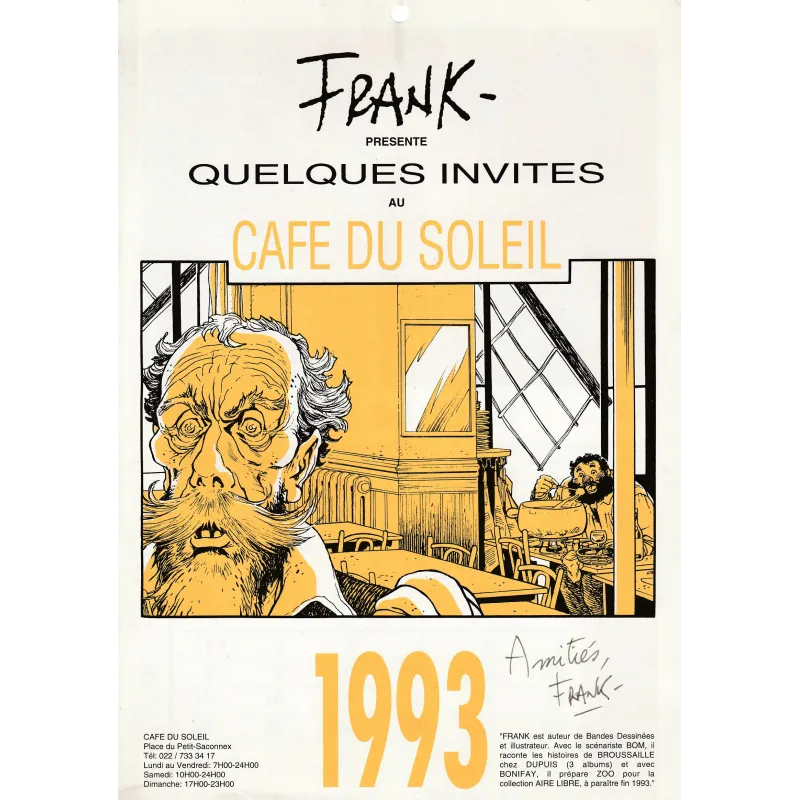 Calendrier (1993) - Frank présente quelques invités du soleil