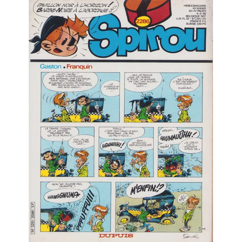copy of copy of copy of Spirou Magazine (1472) - Gaston - Moustique