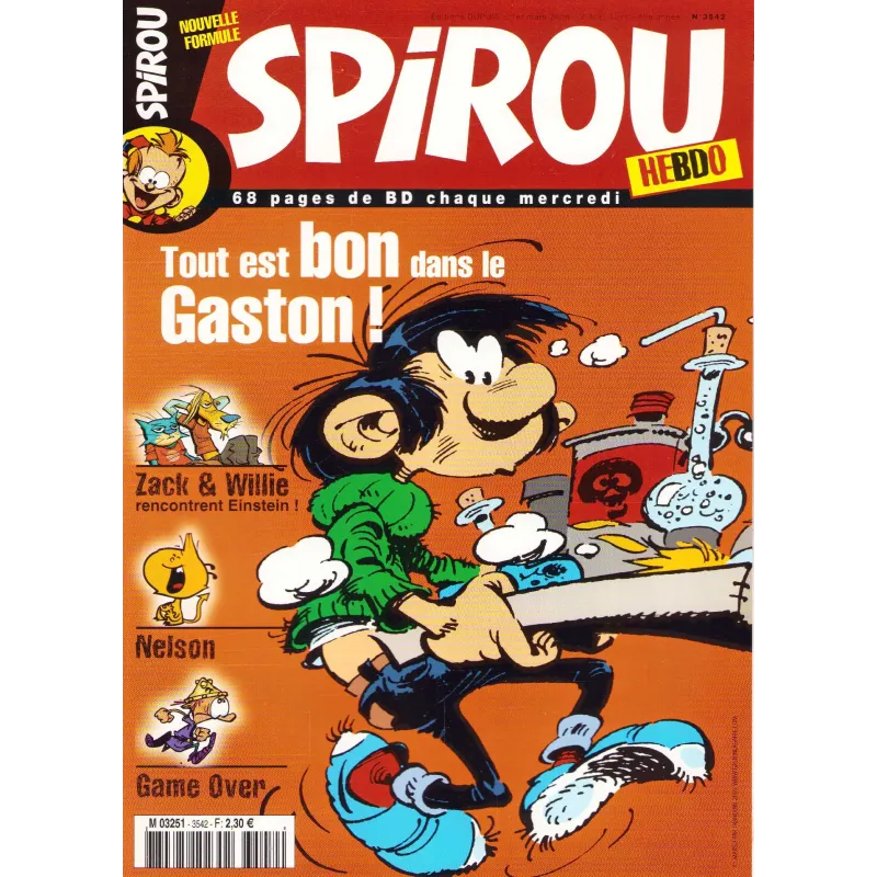 copy of Spirou magazine (3499) - Gaston a une idée