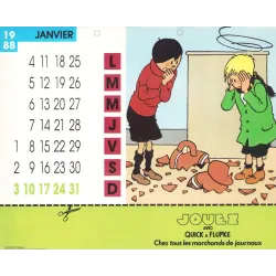 Quick et Flupke (HS) - Calendrier 1988