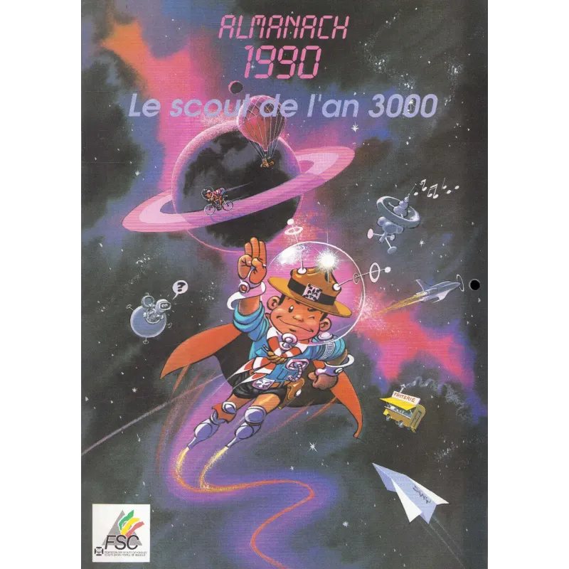 Scout - Calendrier 1990 - Le scout de l'an 3000