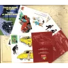 Tintin (HS) - Autocollant certificat et carte du monde