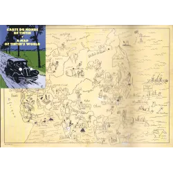 Tintin (HS) - Autocollant certificat et carte du monde