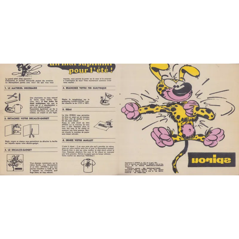 Supplément Spirou (1721) - Marsupilami
