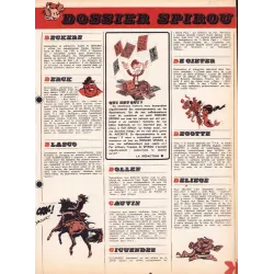 Spirou Dossier (1652) - Liste des dessinateurs