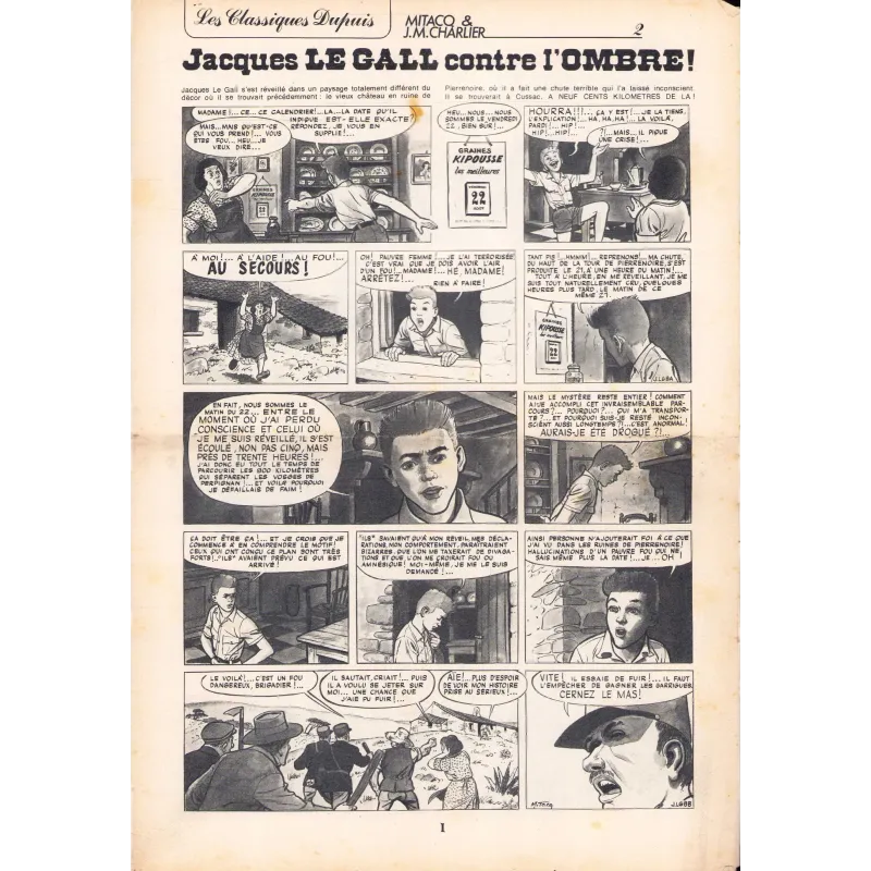 copy of Les classiques Dupuis (2065) - Jacques Le Gall - Le secret des templiers (3)