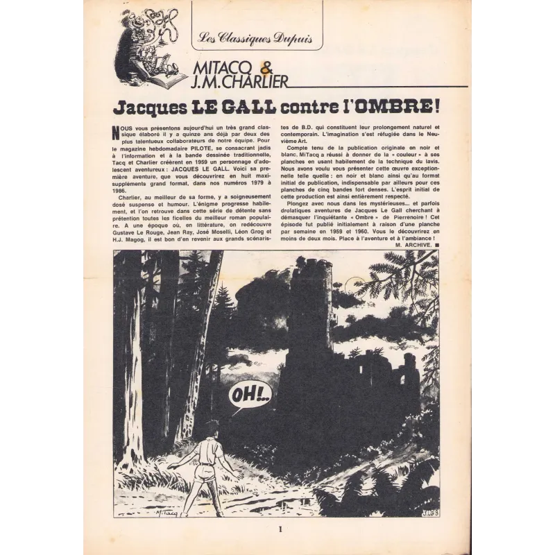 copy of Les classiques Dupuis (2065) - Jacques Le Gall - Le secret des templiers (3)