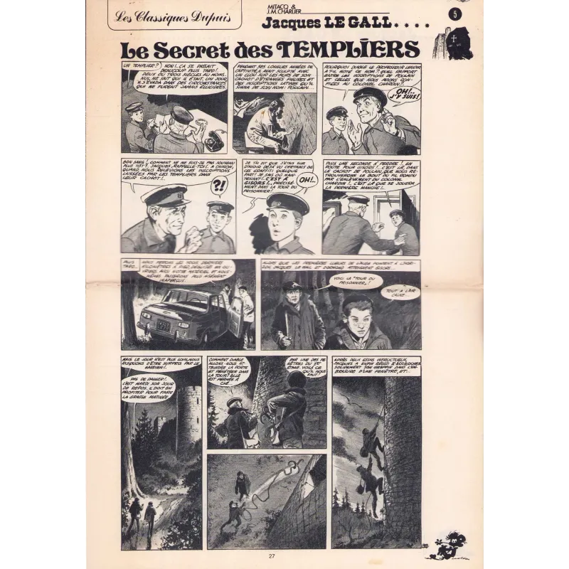 copy of Les classiques Dupuis (2065) - Jacques Le Gall - Le secret des templiers (3)