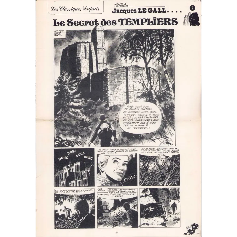 copy of Les classiques Dupuis (2065) - Jacques Le Gall - Le secret des templiers (3)
