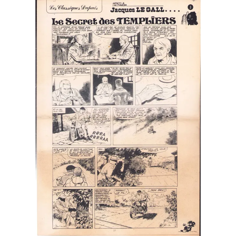 Les classiques Dupuis (2065) - Jacques Le Gall - Le secret des templiers (3)