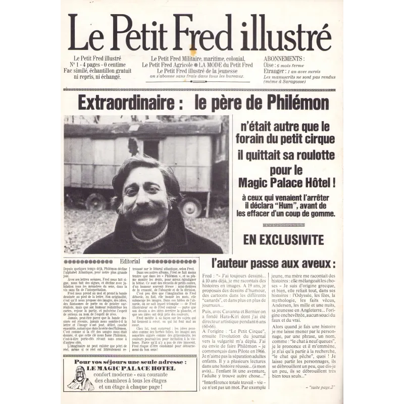 Le petit Fred illustré (1) - Le père de Philemon