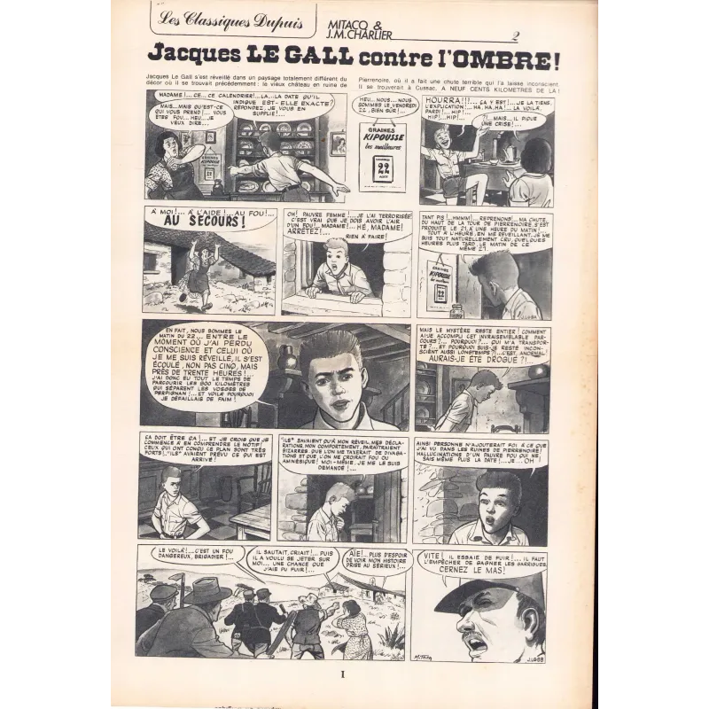 Les classiques Dupuis (1980) - Jacques Le Gall - Contre l'ombre (2)
