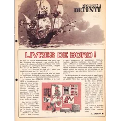 Spirou Dossier détente (1729) - Livres de bord