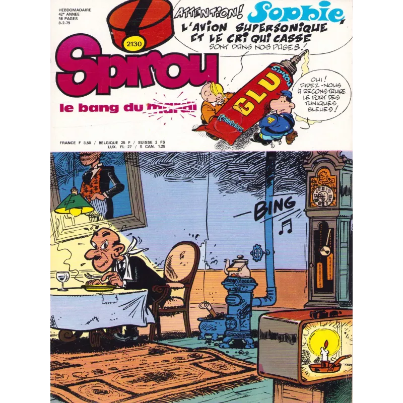 copy of Spirou magazine (2132) + Maison de Sophie + Prison de Bobo
