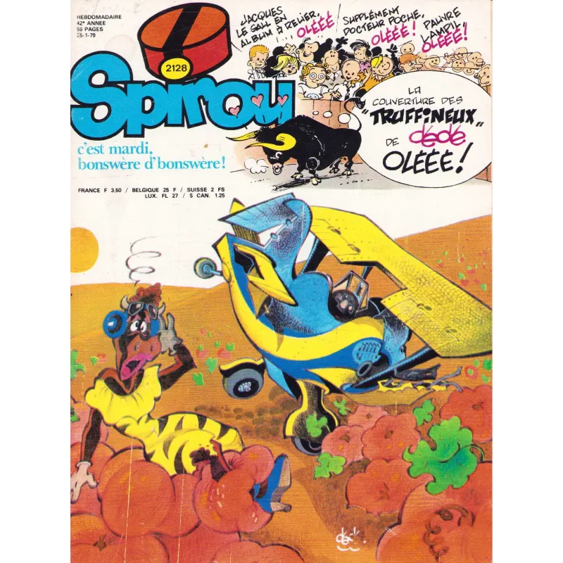 copy of Spirou magazine (2132) + Maison de Sophie + Prison de Bobo