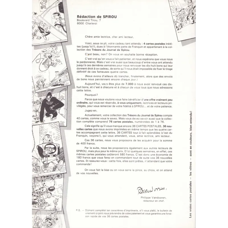 Spirou (HS) - cartes des couvertures recueils Spirou
