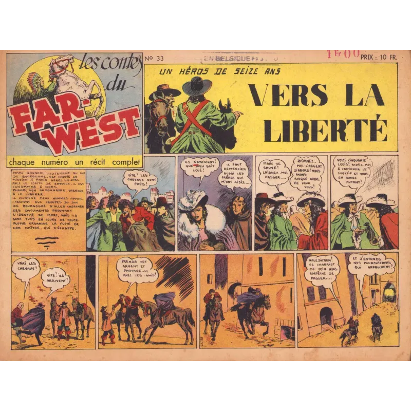 Les contes du Far West (33) - Un héros de 16 ans - Vers la liberté