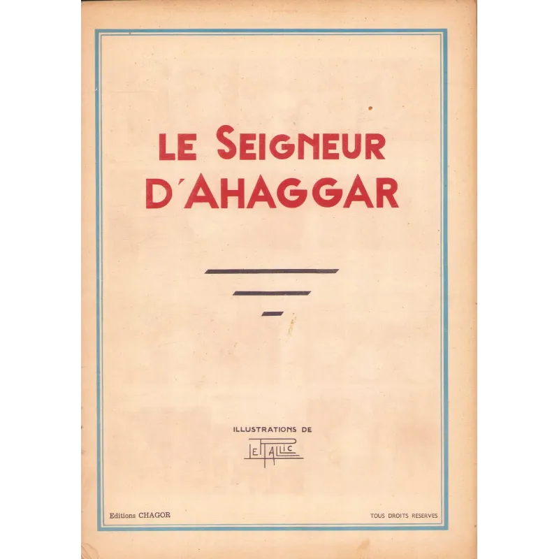 Le seigneur d'Ahaggar (1) - Le seigneur d'Ahaggar