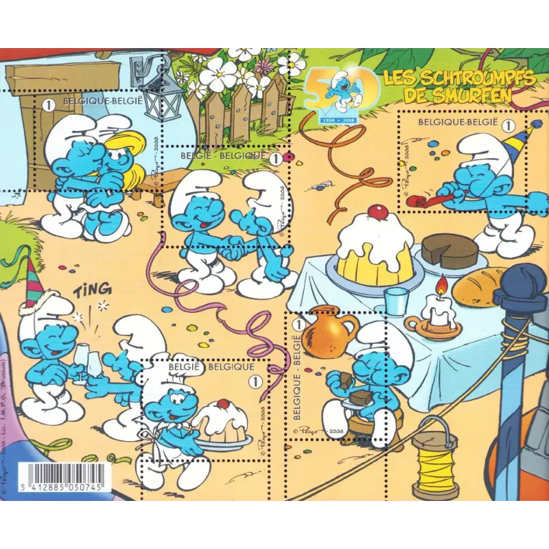 Schtroumpfs (HS) - Timbres belge